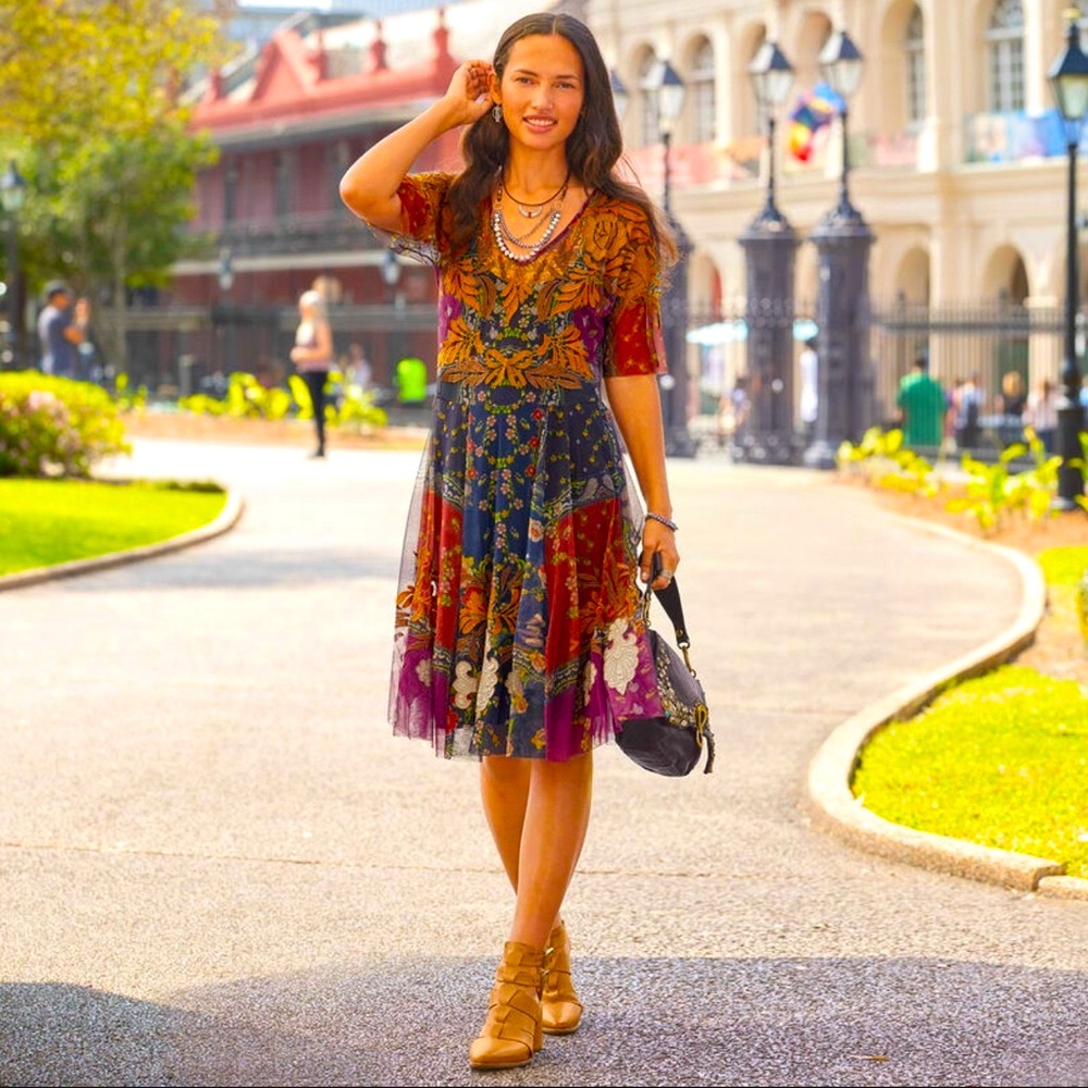 Johnny Was “Rowan Mesh Dress”. New with tags.